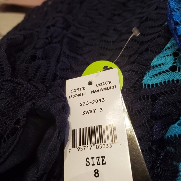 R&K Blue Ombre Crochet Dress - Picture 10 of 12